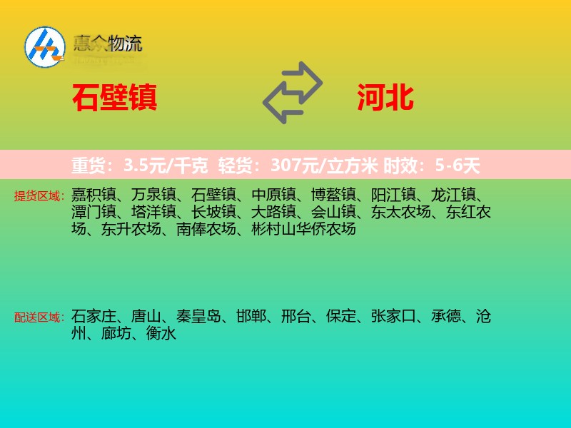 石壁镇到河北长途搬家