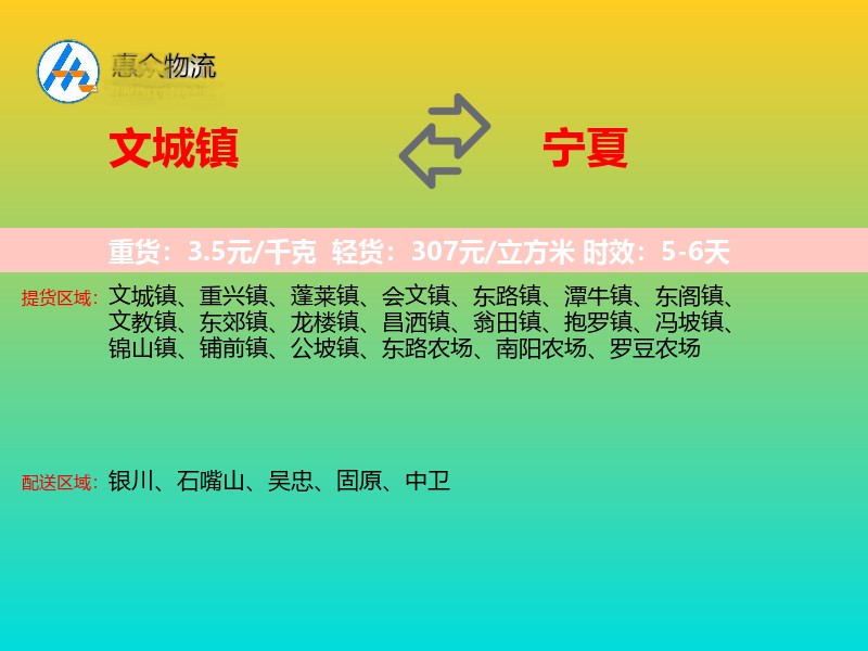 文城镇到宁夏长途搬家