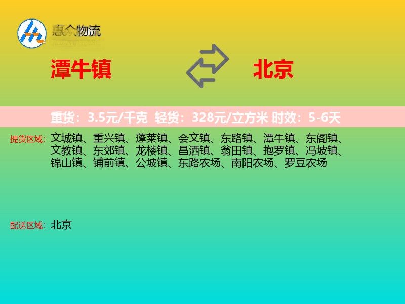 潭牛镇到北京长途搬家
