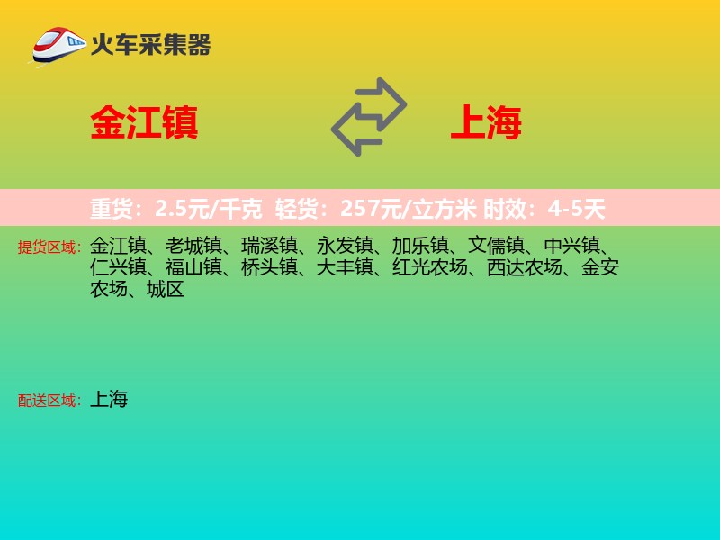 金江镇到上海长途搬家