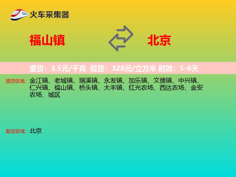福山镇到北京轿车托运