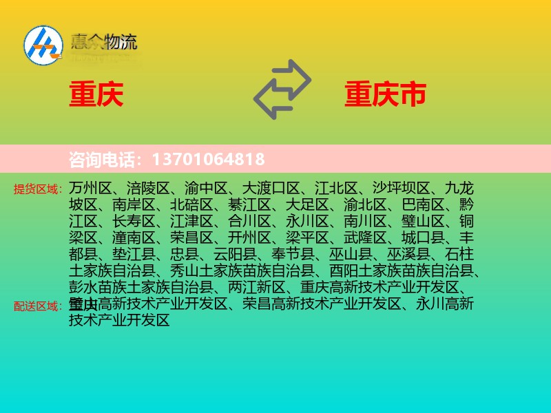 重庆到重庆市轿车托运