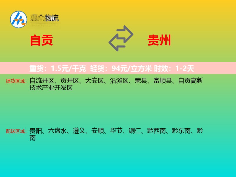 自贡到贵州长途搬家