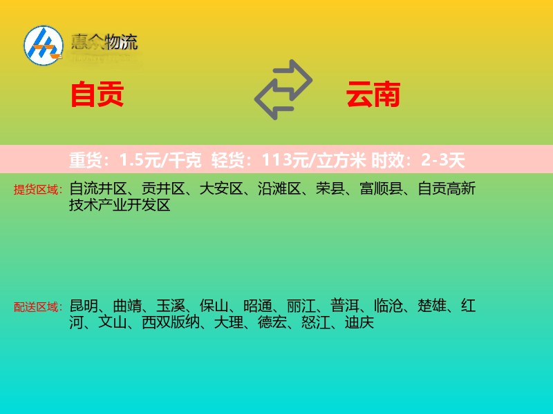 自贡到云南长途搬家