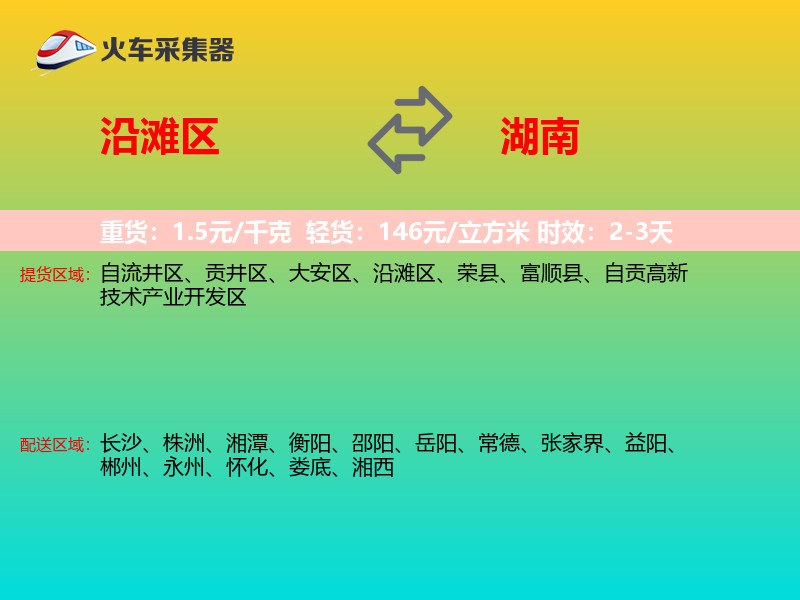 沿滩区到湖南长途搬家