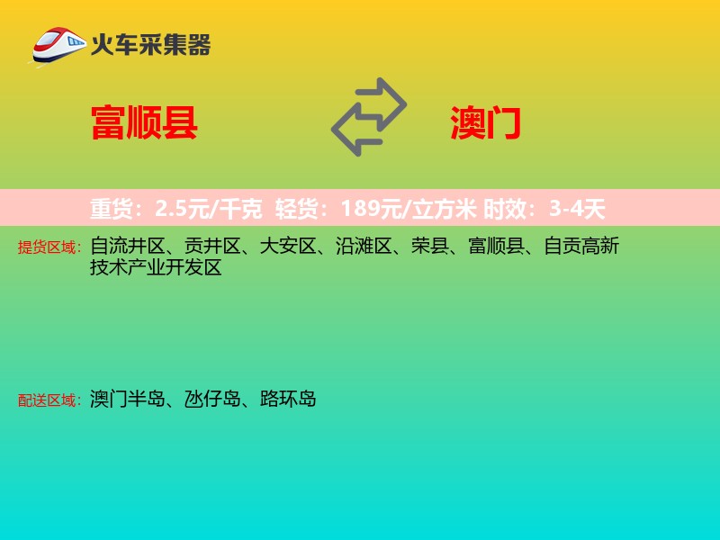 富顺县到澳门长途搬家