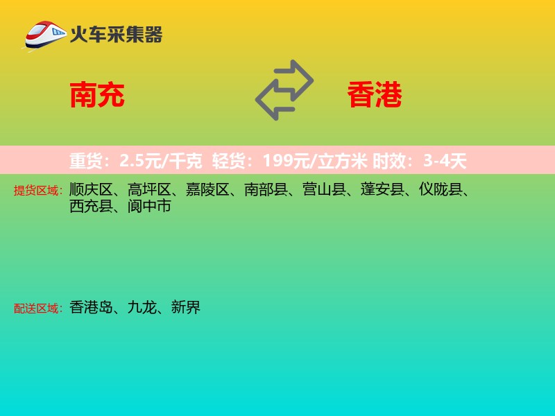 南充到香港轿车托运