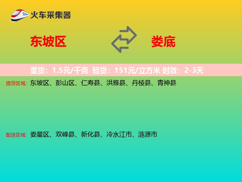 东坡区到娄底物流专线