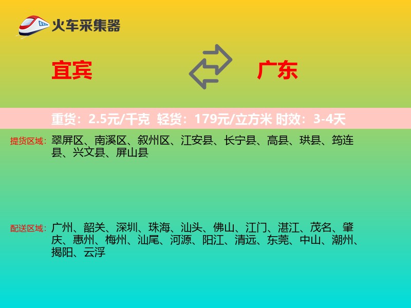 宜宾到广东长途搬家
