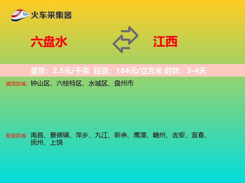 六盘水到江西物流专线