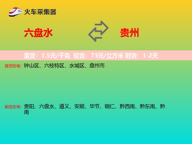 六盘水到贵州物流专线