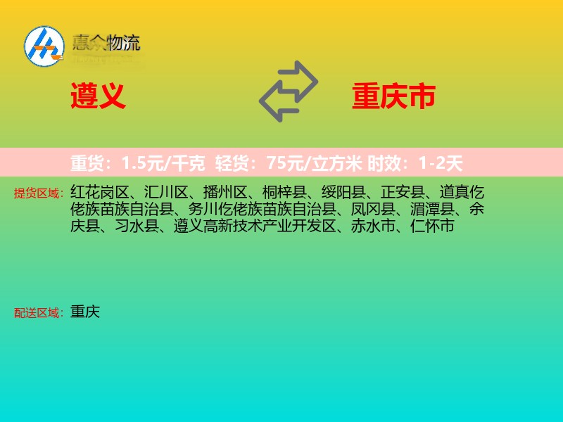 遵义到重庆市轿车托运