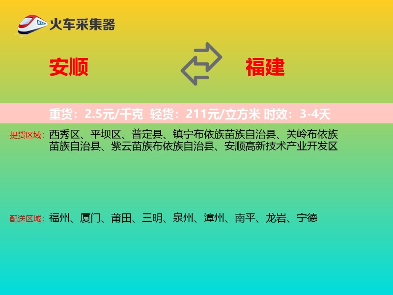 安顺到福建长途搬家