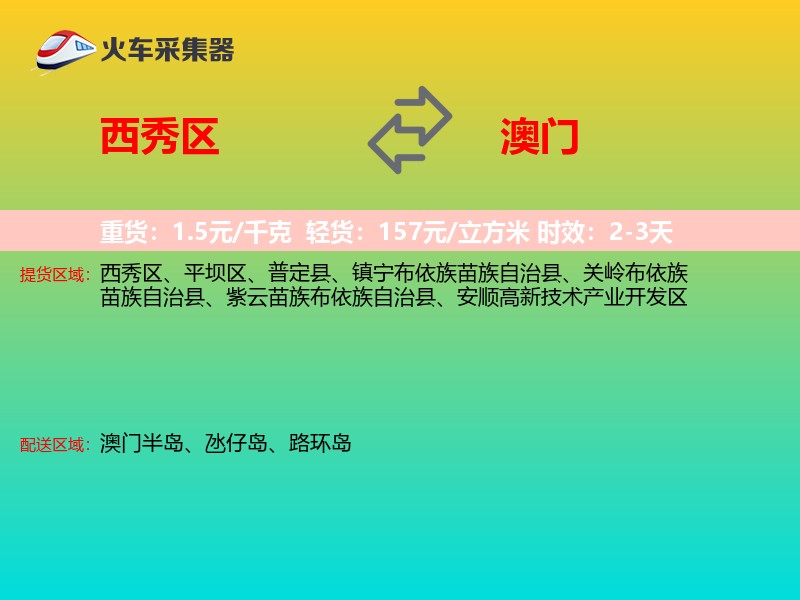 西秀区到澳门长途搬家