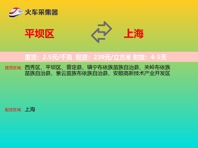 平坝区到上海轿车托运