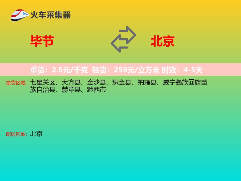 毕节到北京长途搬家