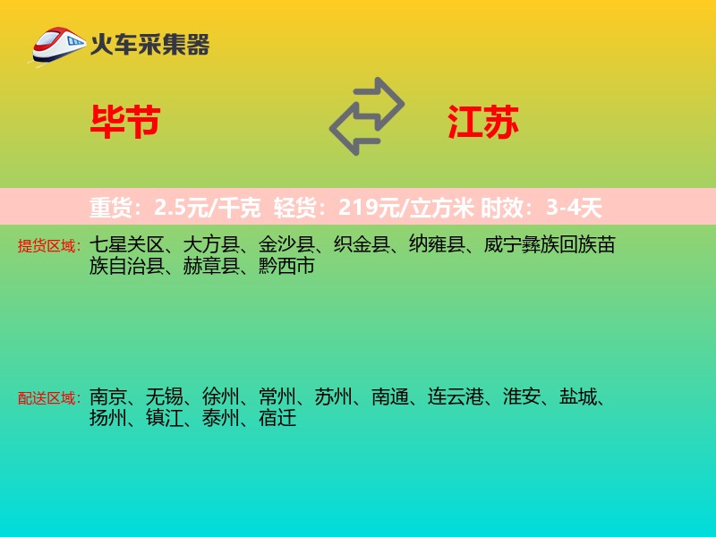 毕节到江苏长途搬家