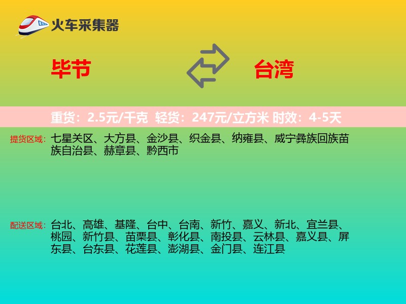 毕节到台湾长途搬家