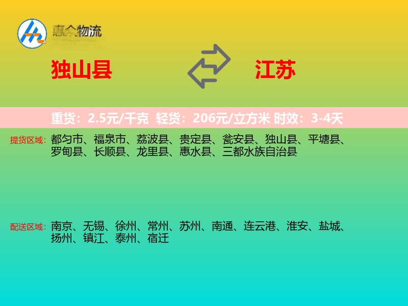 独山县到江苏长途搬家