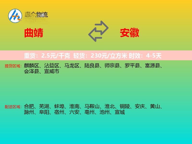 曲靖到安徽长途搬家