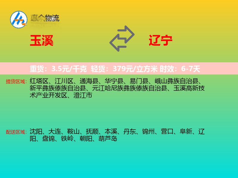 玉溪到辽宁长途搬家