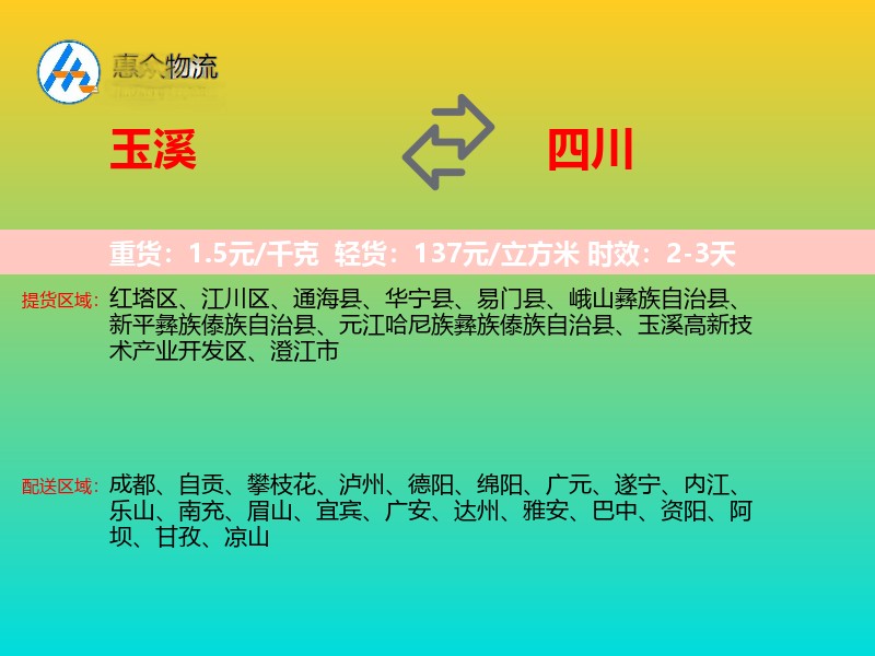 玉溪到四川长途搬家