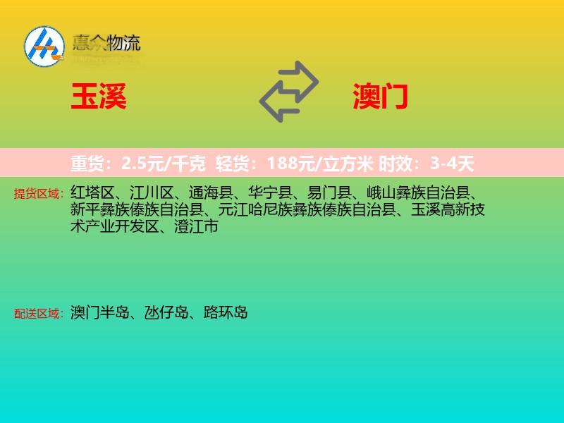 玉溪到澳门长途搬家