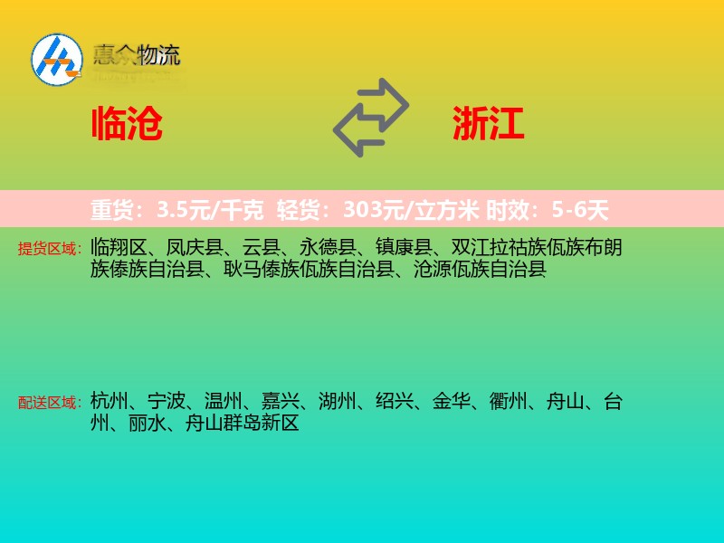 临沧到浙江轿车托运