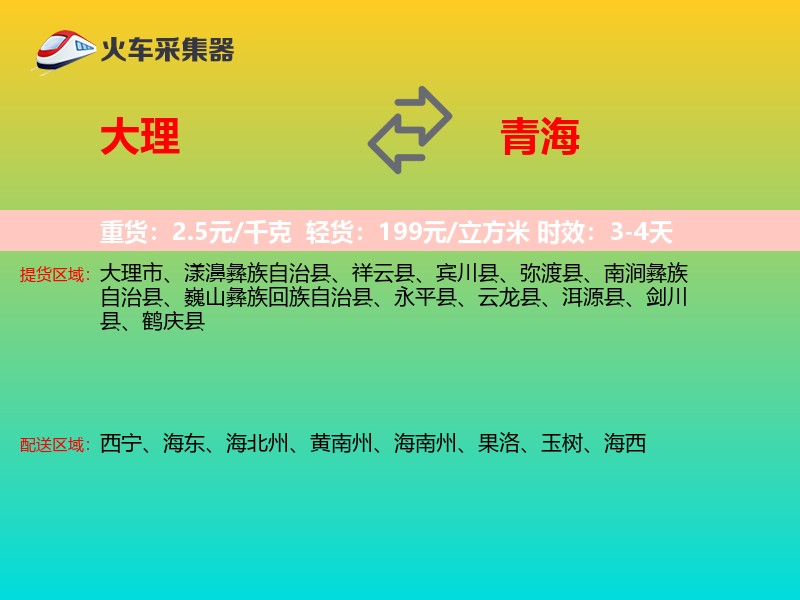 大理到青海长途搬家