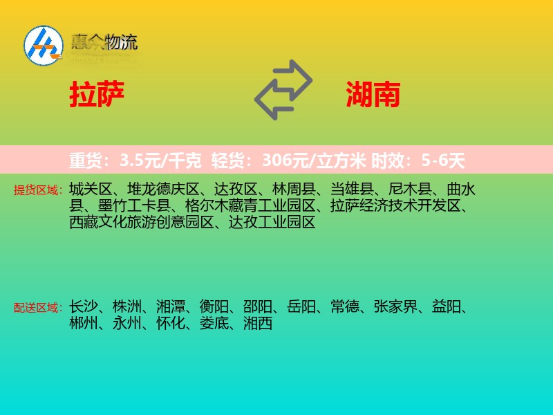 拉萨到湖南轿车托运