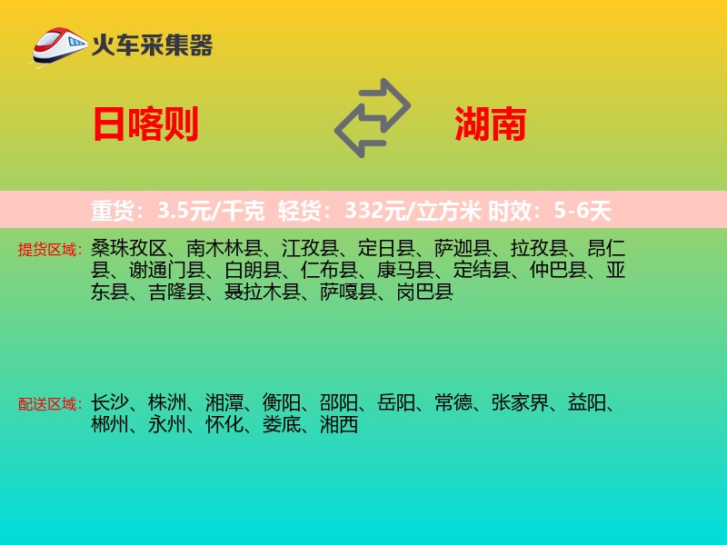 日喀则到湖南轿车托运