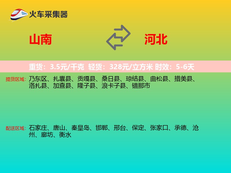 山南到河北物流专线
