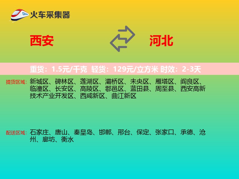 西安到河北长途搬家