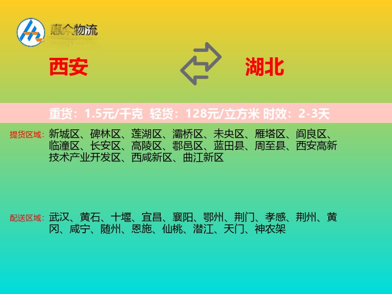 西安到湖北长途搬家
