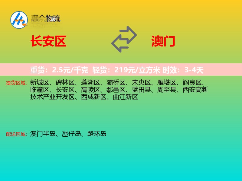 长安区到澳门轿车托运