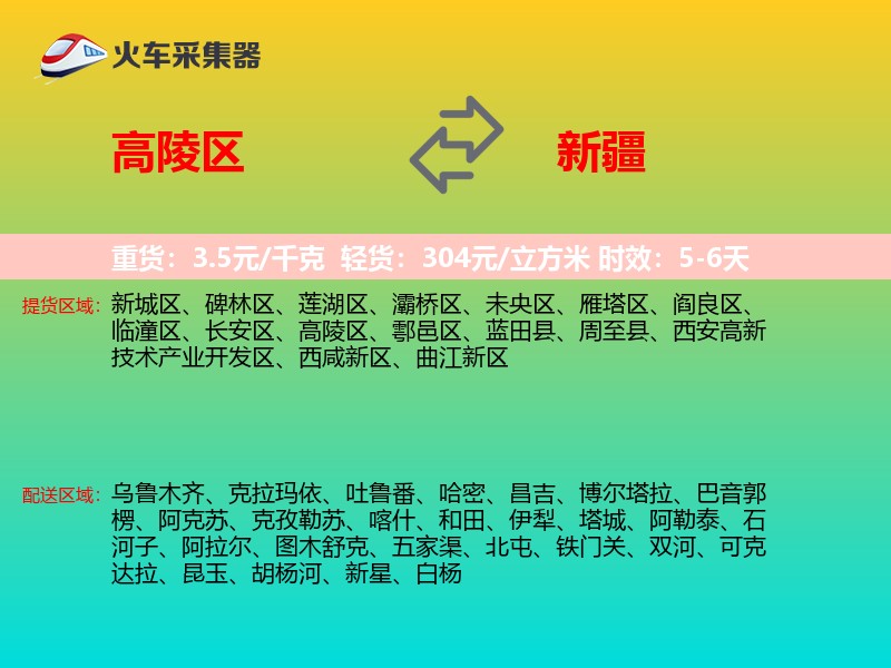 高陵区到新疆长途搬家