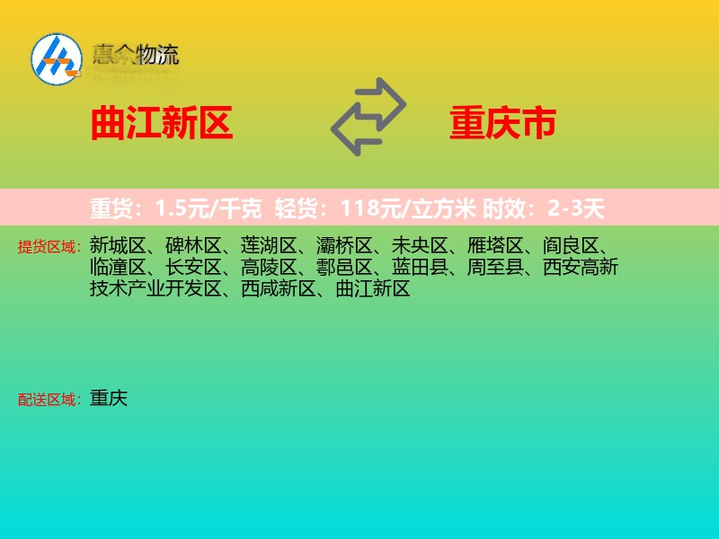 曲江新区到重庆市长途搬家