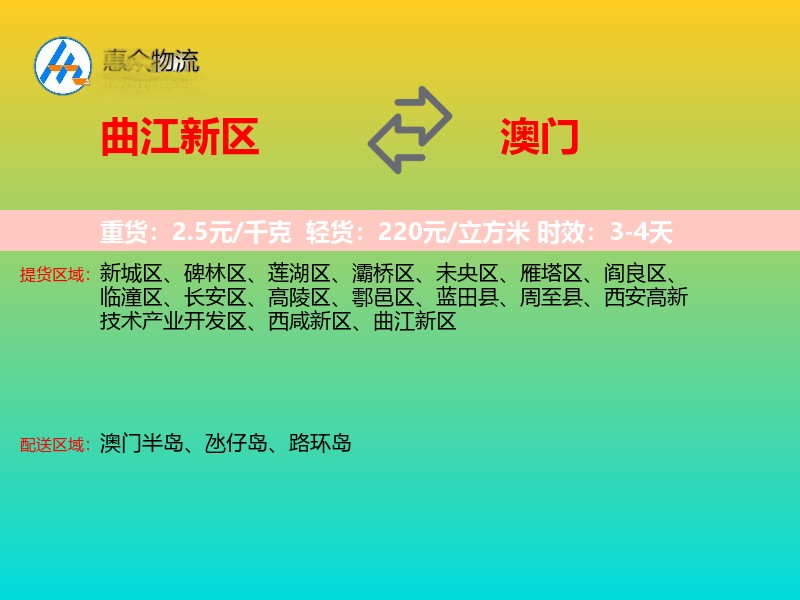 曲江新区到澳门长途搬家