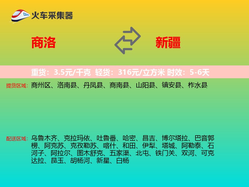 商洛到新疆长途搬家