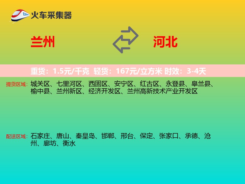兰州到河北长途搬家