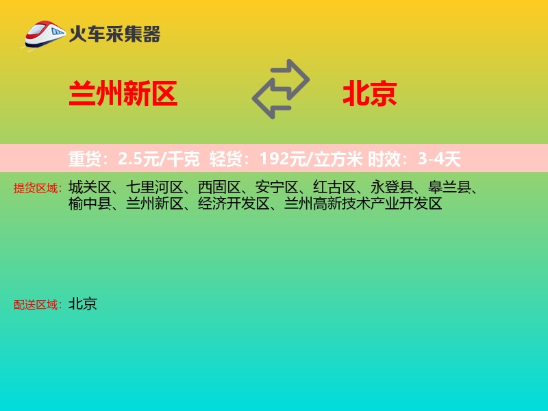 兰州新区到北京长途搬家