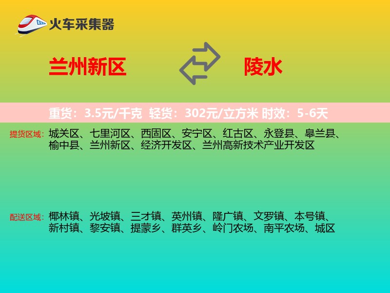 兰州新区到陵水物流专线