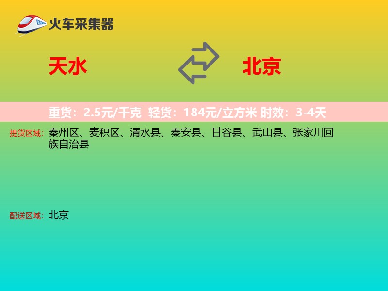 天水到北京长途搬家