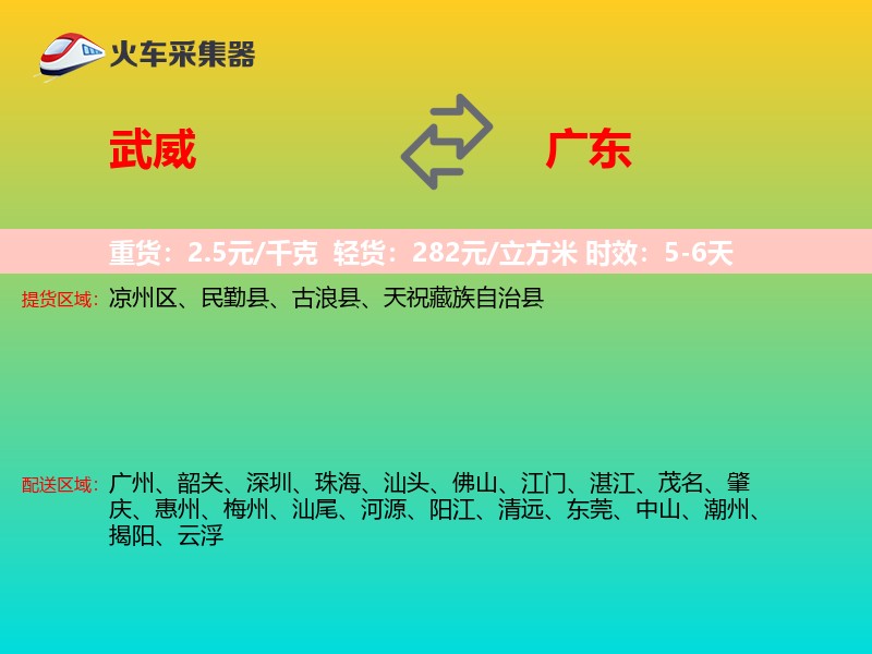 武威到广东长途搬家