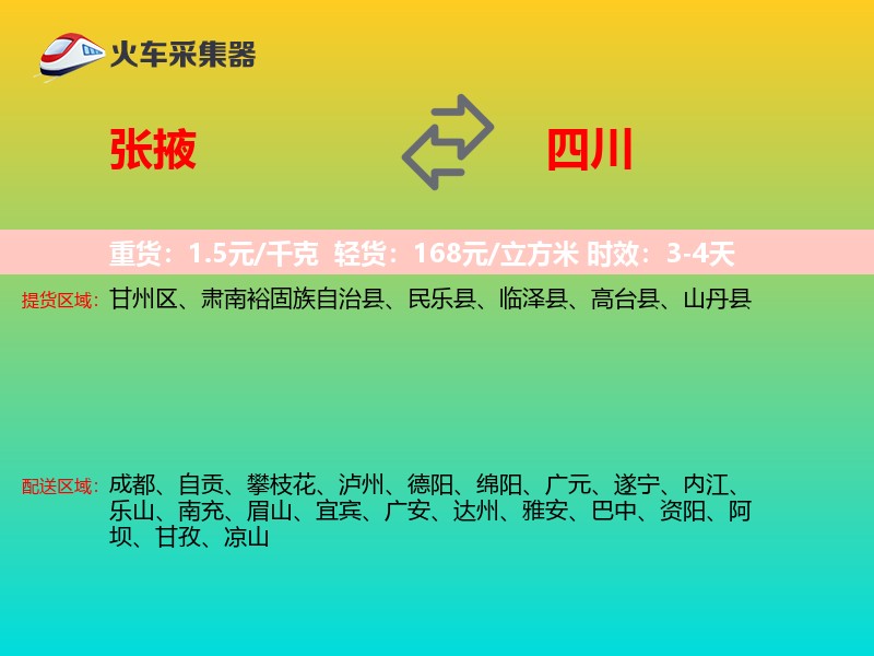 张掖到四川长途搬家