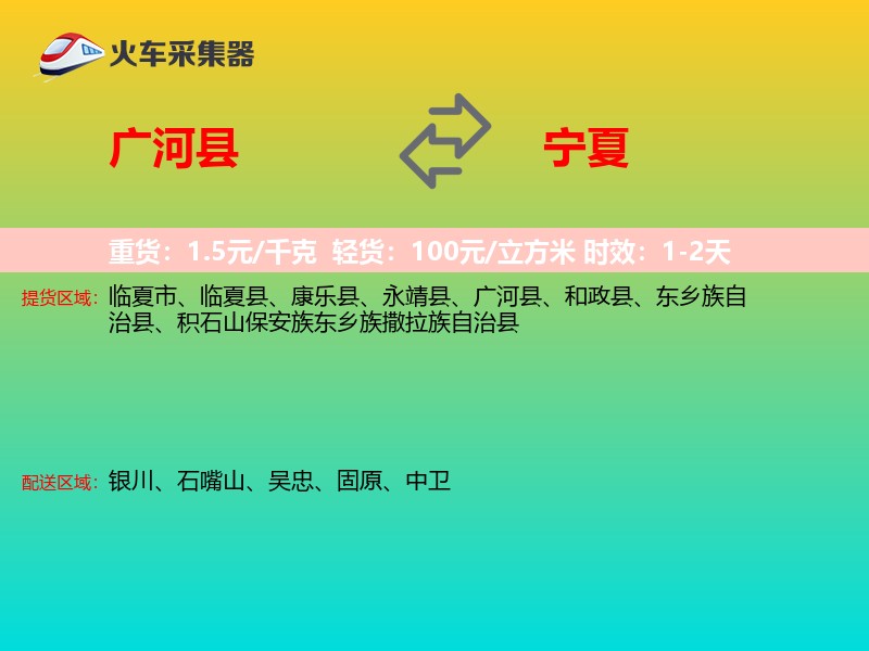 广河县到宁夏轿车托运