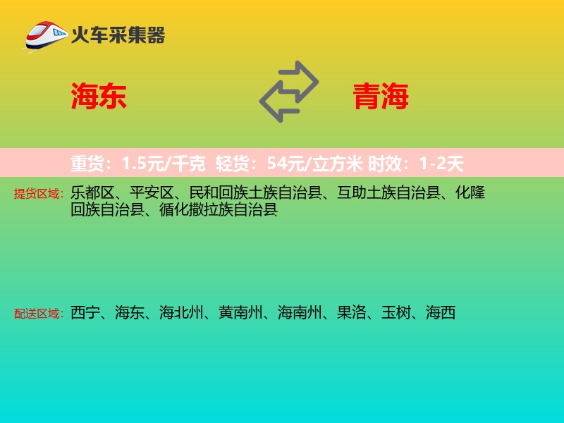 海东到青海长途搬家