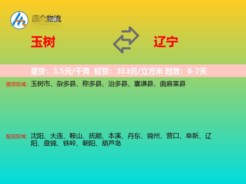 玉树到辽宁长途搬家