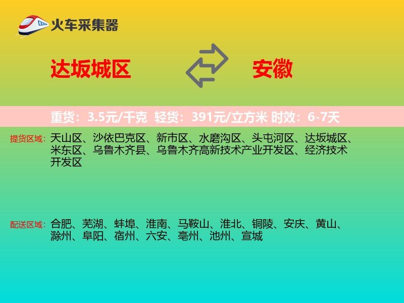 达坂城区到安徽长途搬家