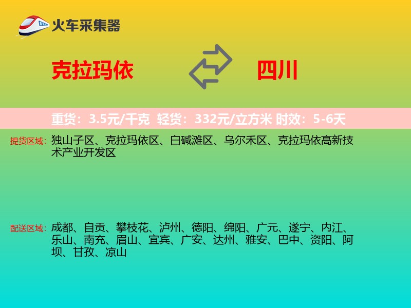 克拉玛依到四川长途搬家